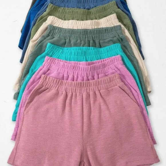 Zenana Cotton Slub‎ Shorts - Picture 3 of 3